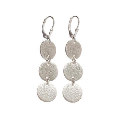 Waterfall Triple Circle Earrings