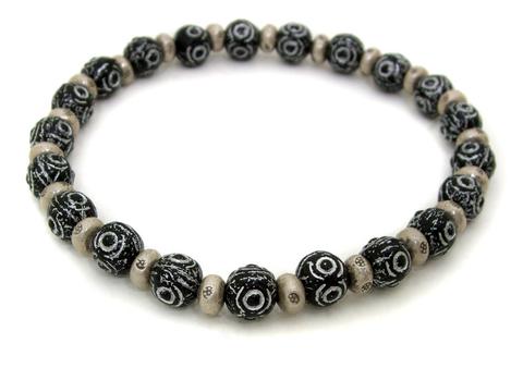Black Beads Bracelet