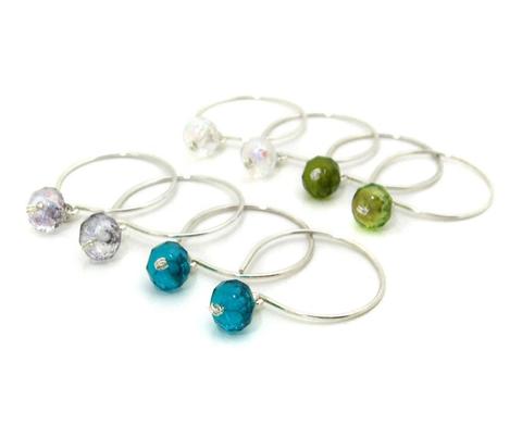Crystal Hoop Earrings