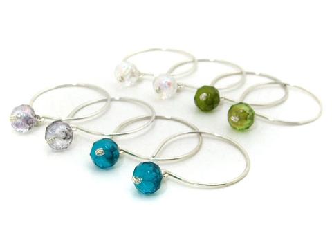 Crystal Hoop Earrings